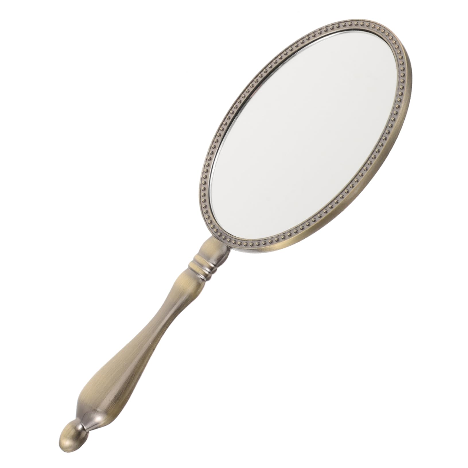 SOESFOUFU Gold Antique Mirror Compact Vintage Portable Makeup Mirror Handheld for Women