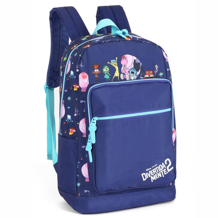 Mochila Costa Escolar Juvenil Divertida Mente by Luxcel Ref 47756 (ROXO)