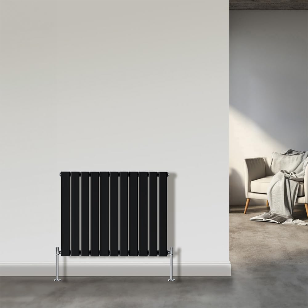 NRG Horizontal 600x748mm Single Flat Panel Radiator Central Heating for Bathroom/Kitchen/Living Room — image 1