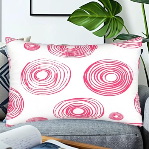 Housses de coussin couleur rose 40x60 géométrique pour coussin décoratif - 7