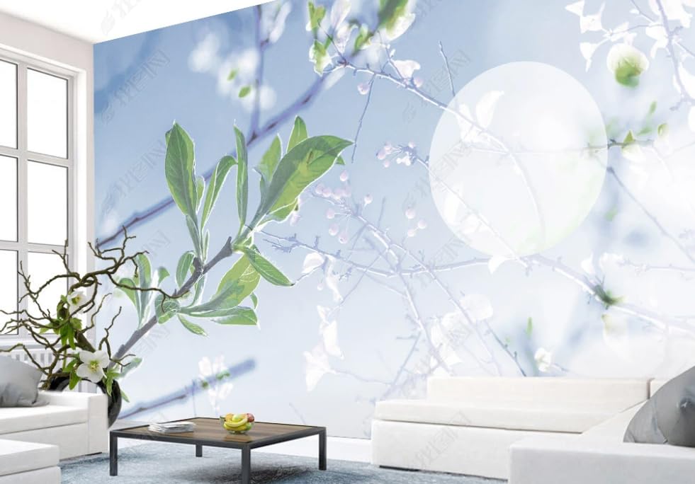 Papier peint intissé feuilles fraîches poster mural géant 150x105 cm - 2