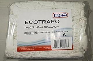 Pla Albert Pano de Limpeza de Fronha 100% Algodão ECOTRAPO 1 kg, sem perfume