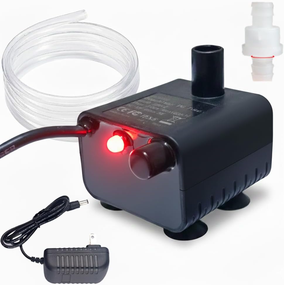 Small Condensate Pump With Check Valve, 4.5FT Auto Submersible Water Pumps, Drain Pump with Level Sensor, Mini HAVC Pumps For Dehumidifier/Air Conditioner/Ice Maker/Furnace/AC Unit, Auto Shut Off