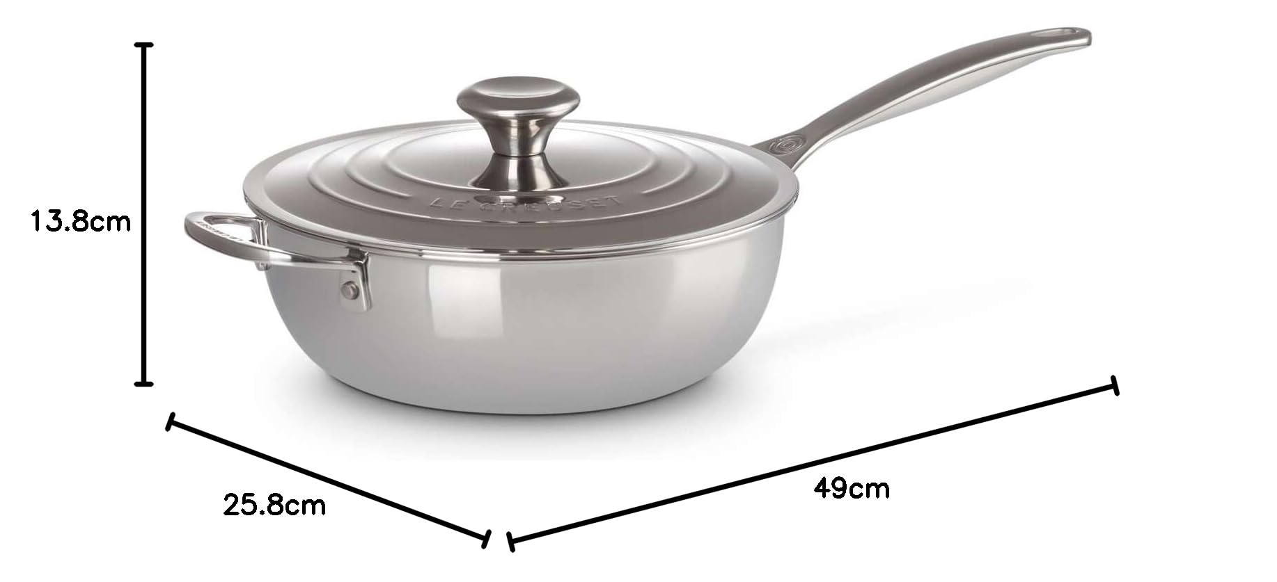 Amazon | ル・クルーゼ (Le Creuset) 3S シェフズパン 24cm (ノン