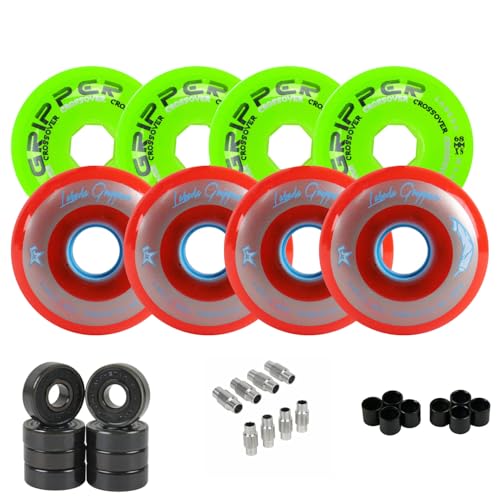 Labeda Roller Hockey Wheel Gripper Youth Hilo Combo 68mm 72mm with Bearings