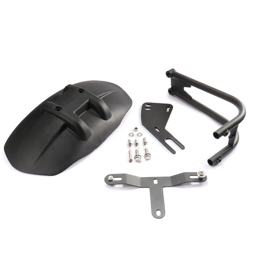 Garde-boue arrière de moto léger et sûr, avec support de plaque d'immatriculation, garde-boue d'extension en PVC facile à installer