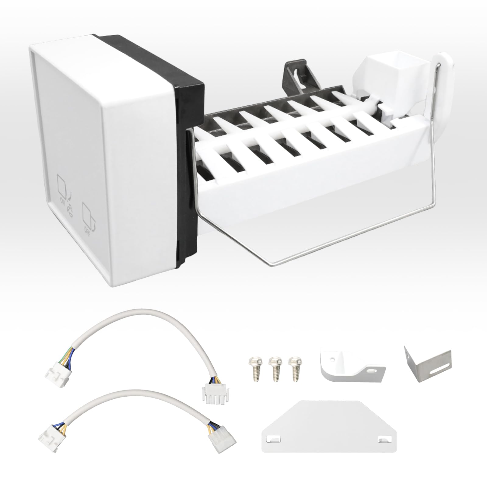 W10300022-Refrigerator-Ice-Maker Replacement for Whirlpool Kenmore Refrigerator Replacement Part WPW10300022 W10122556 AP6019085 PS11752389 W10377190 PD00016871 PS3492269 1875826 RIM0022 H3492269