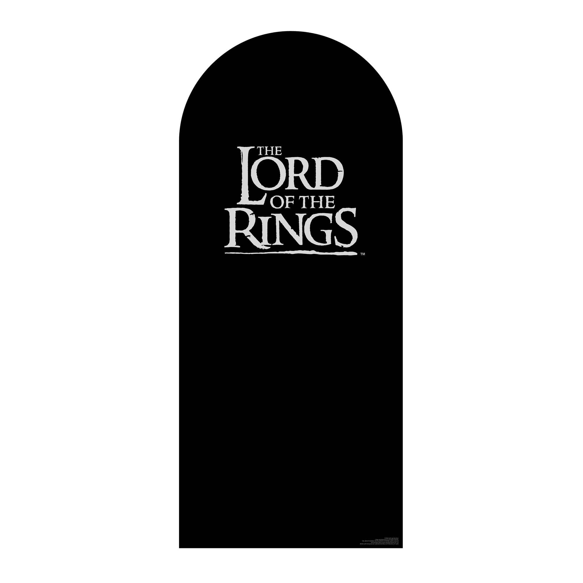 Lord of the Rings White Logo Cardboard Cutout Backdrop Scenery Sailboard