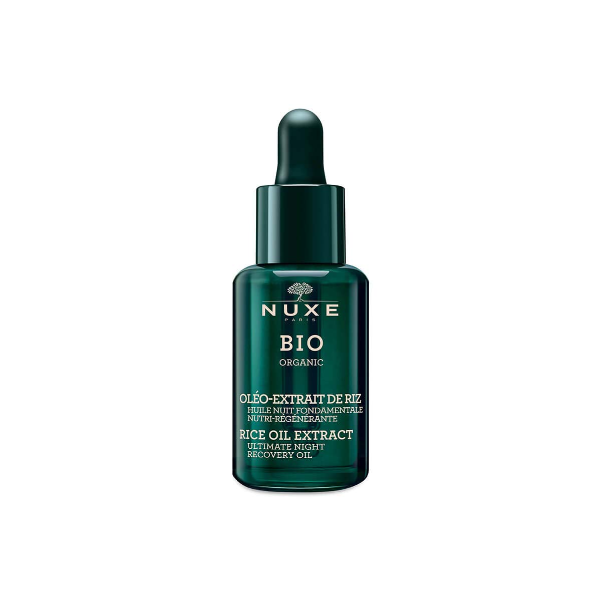 Nuxe Bio Organic Rice Oil Extract Ultimate Night Recovery Oil 30ml Black