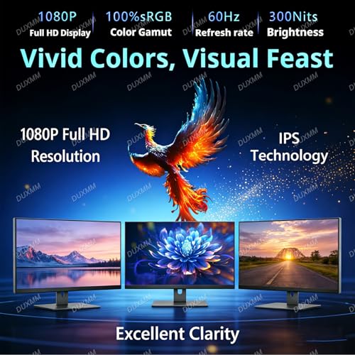 Image of Triple Screen Laptop Extender 15.6 inch 1080P IPS,Pro Max Monitor,Portable Monitor with USB-C & HDMI,with 360 Rotation Adjustable Viewing Angles Compatible with Windows and Macos