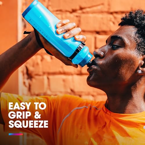 HydraPak Tempo Pro 525ml - Handheld Running Squeeze Bottle for Training and Race Day Hydration with Removable Strap (525ml/17oz) - Blue - Image 6