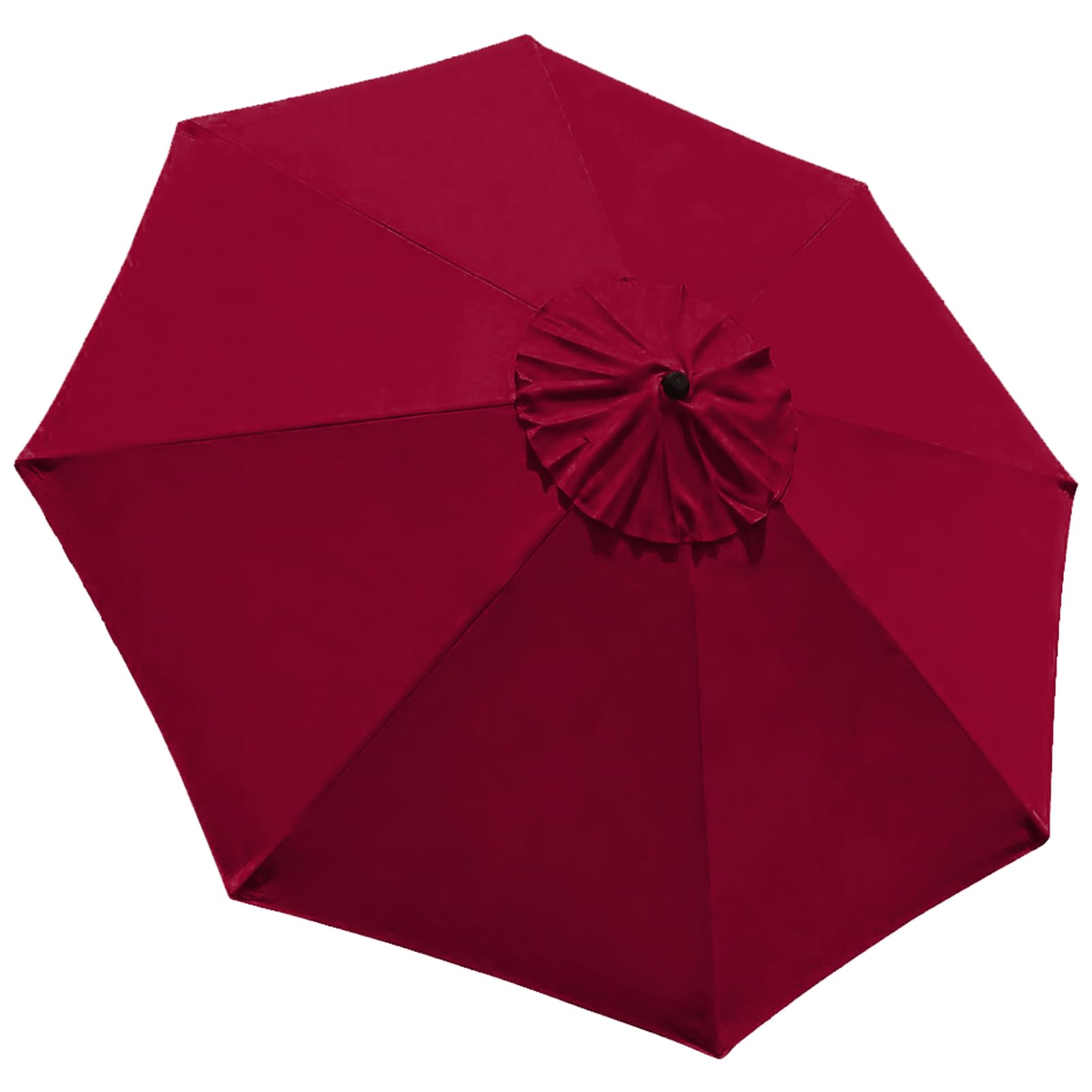 EliteShade USA 9FT Replacement Covers 8 Ribs Market Patio Umbrella Canopy Cover (CANOPY ONLY) (Burgundy-44)
