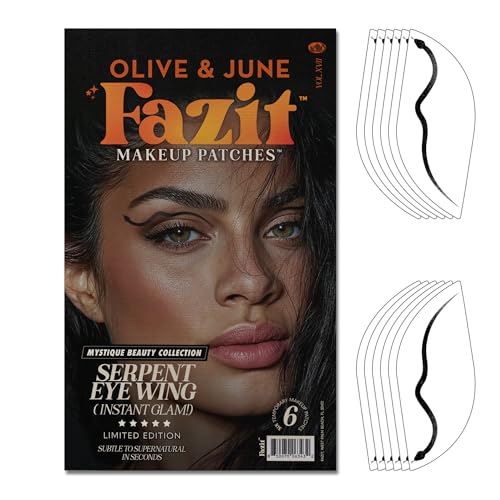 Fazit Makeup Patches - Golden Starlet - Glow Up Make-Up Patches - Cute Glitter Makeup Accessories for Women - Cosmetic Hair Glitter