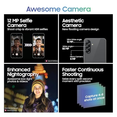 Samsung Galaxy A56 5G (Awesome Olive, 12GB, 256GB) | Awesome Intelligence: Circle to Search, Intelligent Editing | Awesome 6 OS & 6 Years Security Updates | IP67- International