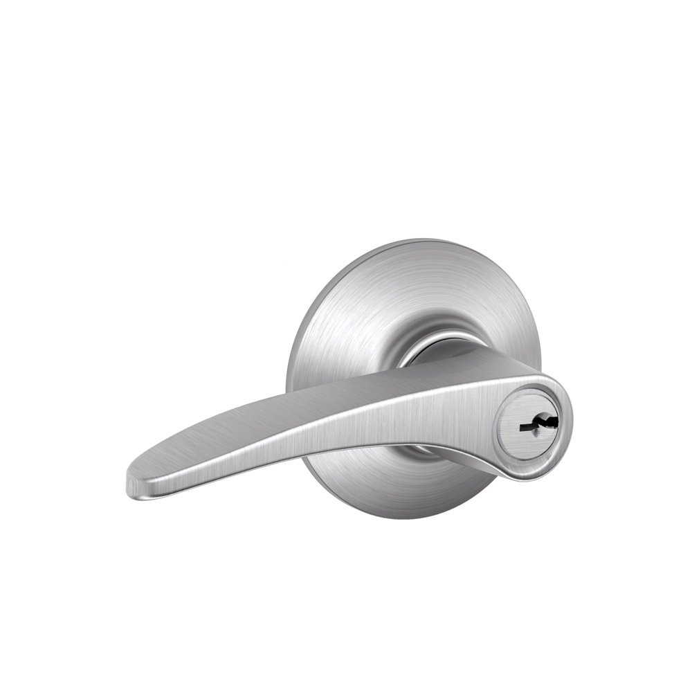 SCHLAGE F51A MNH 626 Manhattan Kol Anahtarlı Giriş Kilidi, Saten Krom