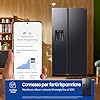 Samsung Frigorifero Side by Side Air Space AI RS70F64KEF/EF con Dispenser Acqua/Ghiaccio, Wifi con AI Energy Mode, SpaceMax, All-Around Cooling, 635 L, LxAxP: 91,2 x 178,4 x 72,6 cm, Antracite