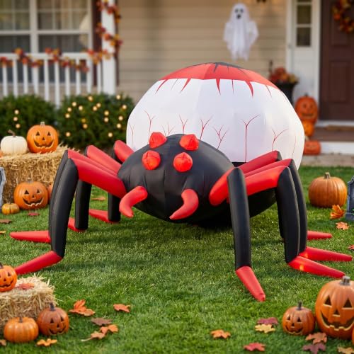 TRMESIA 8FT Halloween Inflatable Blow up Scary Spider Yard Party Decoration - image 1