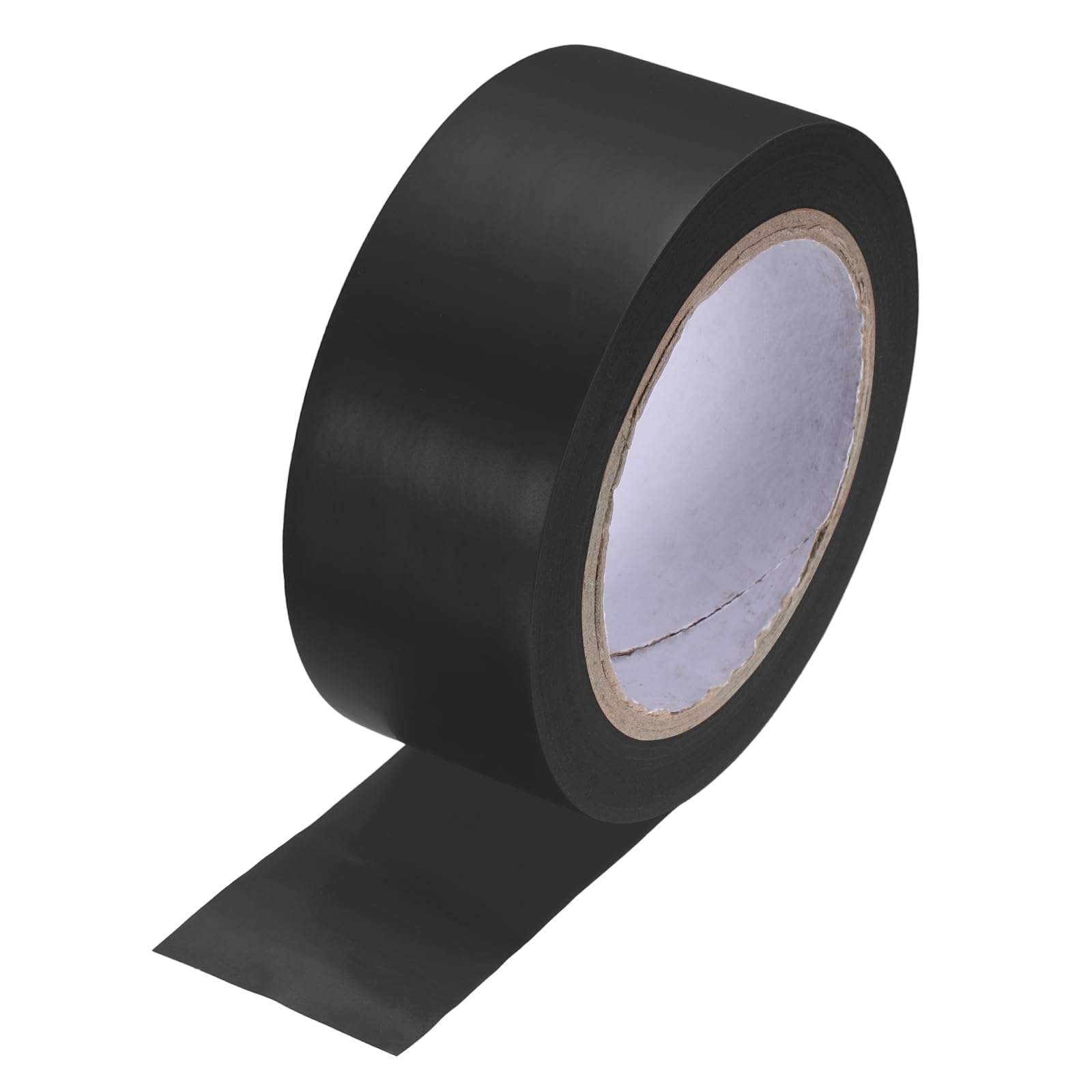 sourcing map Vinyl Floor Tape 45mm x 33m Non-Abrasive Floor Marking Tape Outdoor Playing Field Marking Equipment for Warehouse Gyms Athletics Restaurants, Black