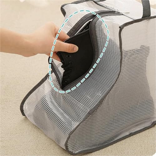Bolsa de zapatos de viaje para botas largas fútbol impermeable S 3