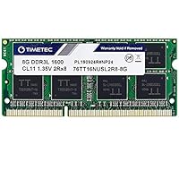 Timetec Hynix IC 8GB DDR3L 1600MHz PC3-12800 Unbuffered Non-ECC 1.35V CL11 2Rx8 Dual Rank 204 Pin SODIMM Laptop/Notizbuch Arbeitsspeicher Module Upgrade (8GB)