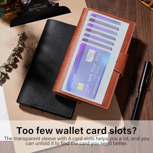 SET OF 2 Wallet Inserts Replacement 6 Page Card Holder for Bifold or Trifolds Wallet4