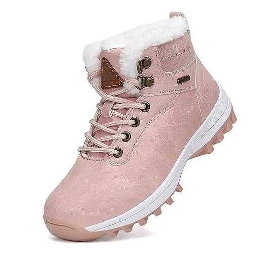 Botas Niños Botas de Senderismo para Niña Botas de Nieve Zapatos de Algodón Impermeable Bota de Invierno Rosa Gr.28