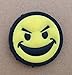 NEO Tactical Gear Evil Smiley Face Morale Patch - PVC Morale Patch - Yellow Smiley Face Patch (1 Pack)