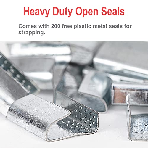 Kalwason SS-001 Binding Tool Kit For Strapping - Poly Strapping Tensioner Cutter & Sealer Manual Banding Tool Windlass Set thumb #5