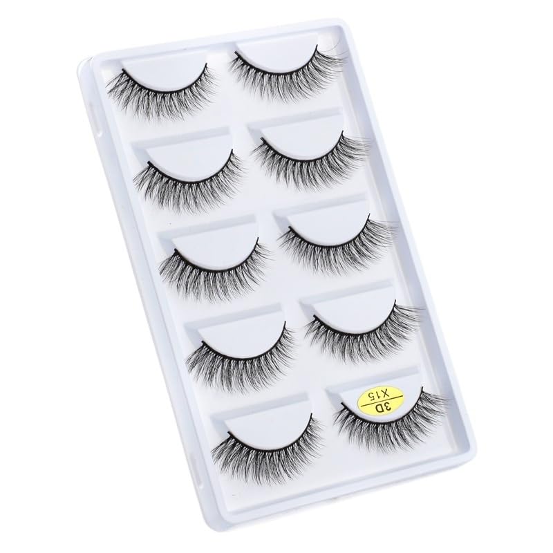 UAMOU Mink Eyelashes 10 50 100 Boxes Fluffy 3D Mink Lashes Makeup Natural Long Volume False Eyelashes Bulk
