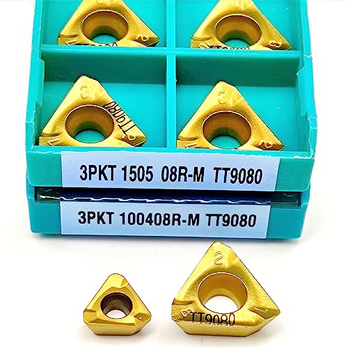 Lame carbure 3PKT100408R TT9080 de haute dureté pour usinage stable