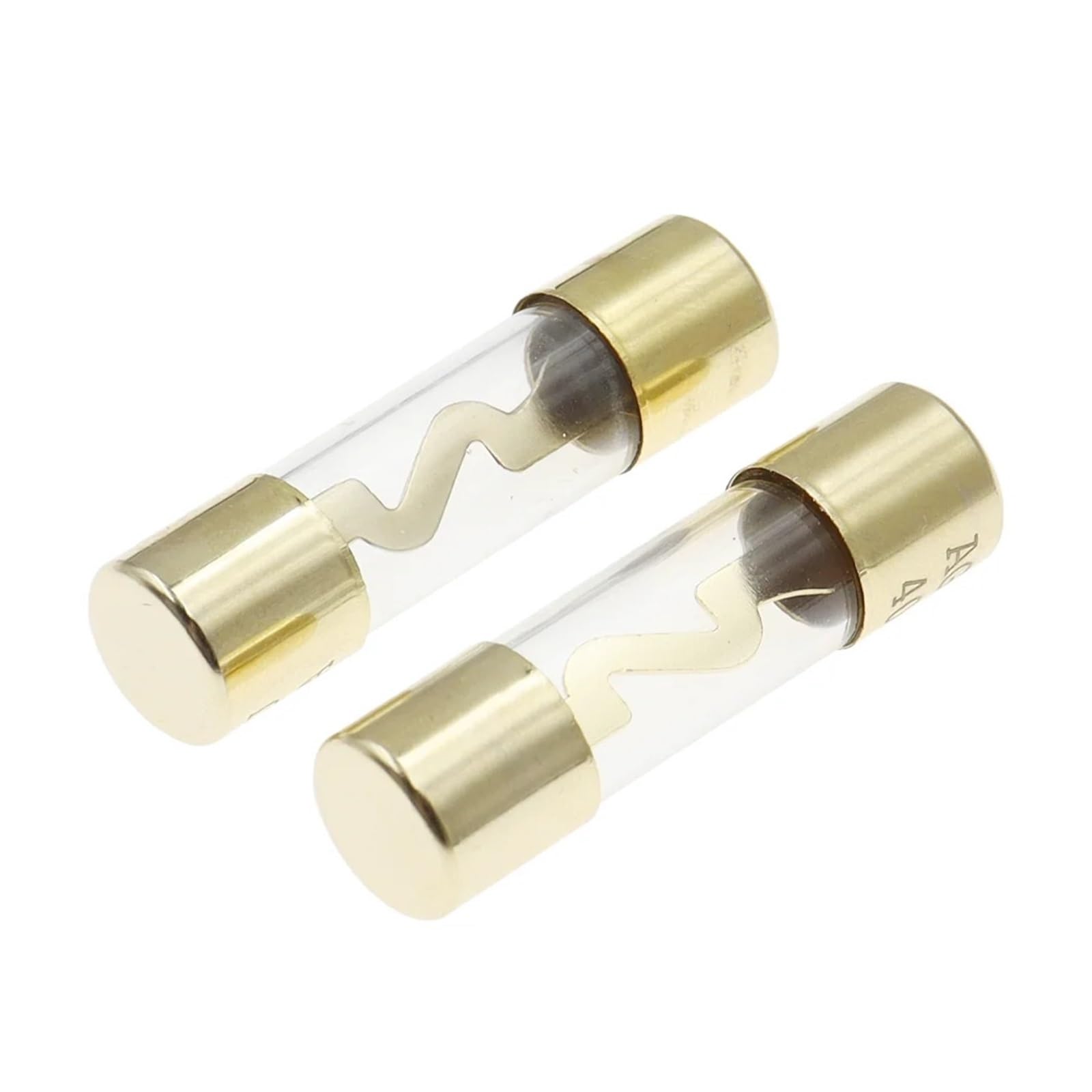 Confezione di fusibili in vetro placcato oro, 5 pezzi, amplificatore audio per auto, 10A 15A 20A 25A 30A 40A 50A 60A 70A 80A 100A fusibile auto (Dimensione: 70A)