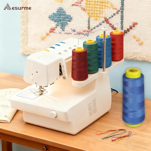 12 conos de hilo para overlock 1800 yardas cada uno miniatura 4