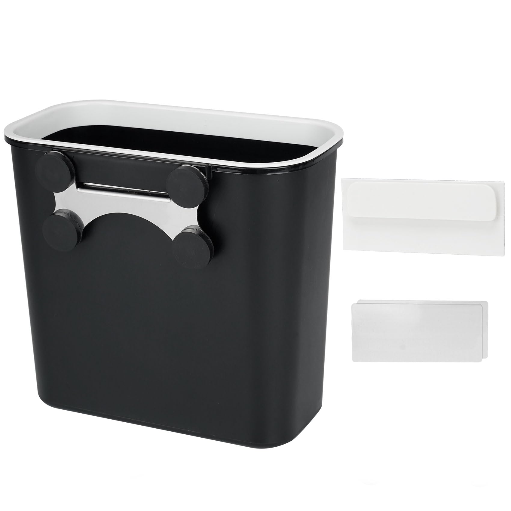 onlyfire Poubelle Suspendue Cuisine, 8L Poubelle Magnétique Murale Cuisine pour Gril à gaz BBQ, Portes D'armoires Placard, Salle de Bain, Noir