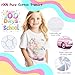 3 Pack 100 Days of School DIY T-Shirt Kit with Colorful Pom Poms Gemstone for Kid DIY Art Creative School 100th Day Party