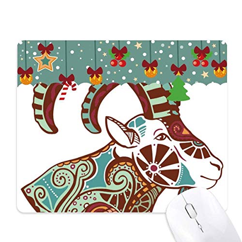 Alfombrilla de ratón de Capricornio ideal para juegos de oficina con un diseño navideño único