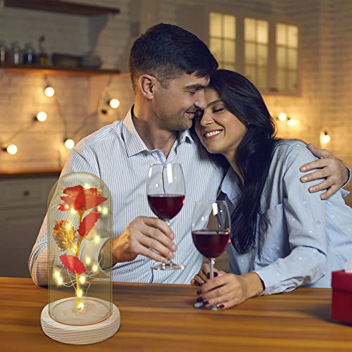 NINGESHOP Rosa Eterna,La Bella e la Bestia Rose,La...