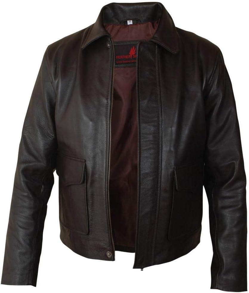 Flesh & Hide F&H Men's Indiana Jones Harrison Genuine Leather Jacket - Image 3