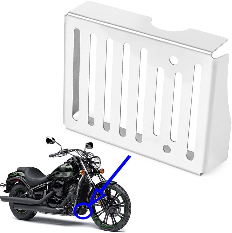 Polished Stainless Rectifier Cover Protective Grill for Kawasaki Vulcan 900 Custom VN900 2006 2007 2008 2009 2010 2011 2012 2013 2014 2015 2016 2017 2018 2019 2020