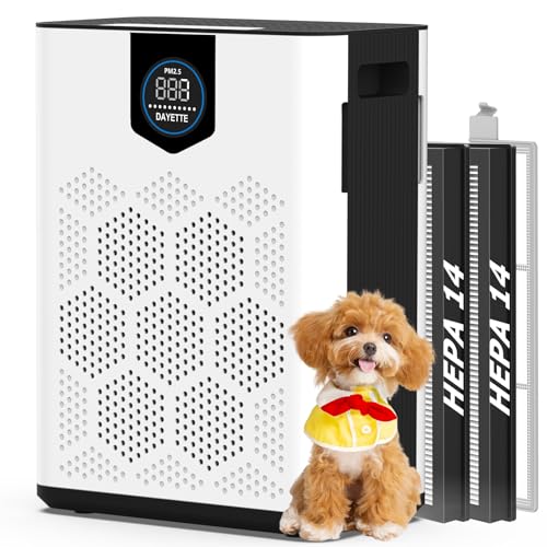 DAYETTE Air Purifier with Dual H14 HEPA