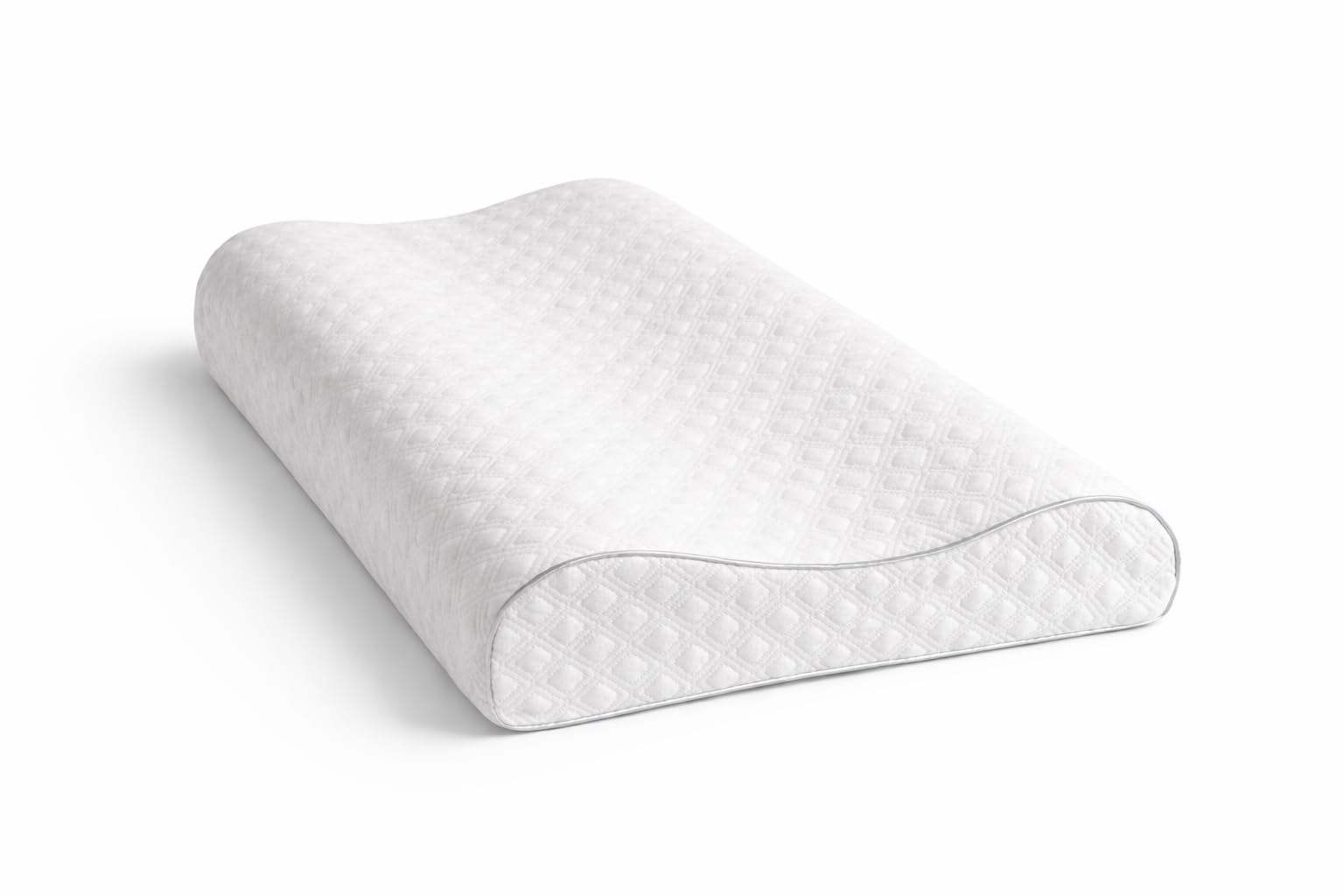 Aeris Memory Foam Contour Pillow for Side Sleepers - Adjustable, Ergonomic Design for Enhanced Neck Support - with Machine Washable Cover