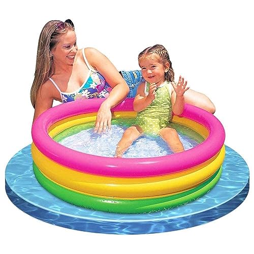 Image of PVC Sunset Glow Baby Pool, Multi Color & Output Air Balloon Pump, Multi Color
