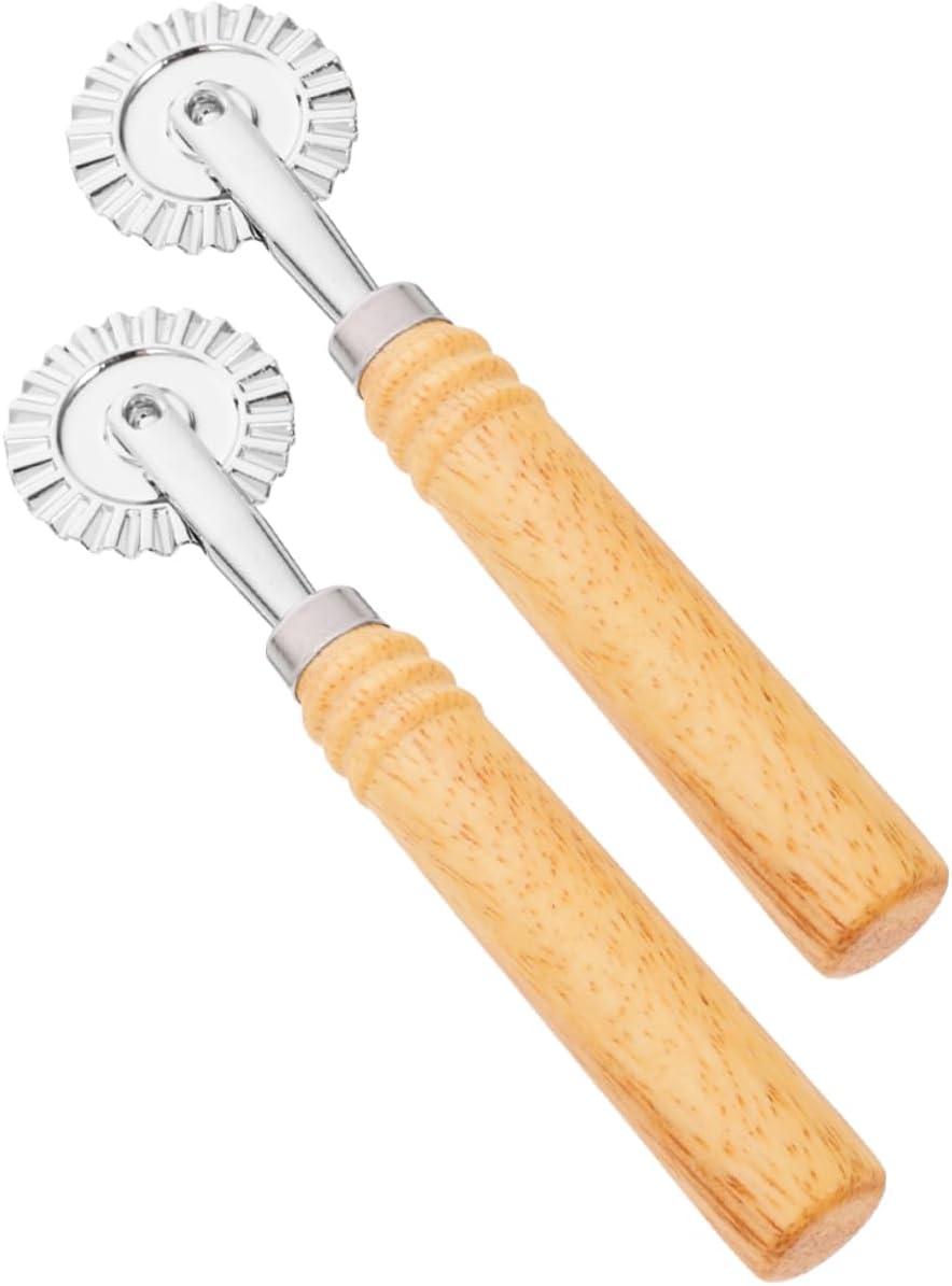 OUNONA 5sets 2pcs Alloy Noodle Lattice Roller Pastry Dough Cutter for Pizza Cookies and Pastries for Home Baking Easy Clean for Beginners Experienced Bakers 2pcs*5