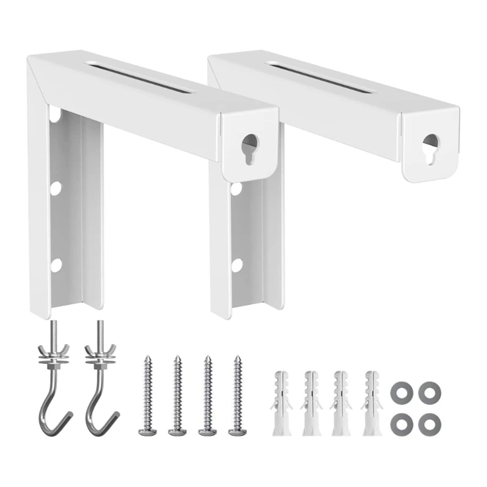 Pantalla de proyector resistente con soporte de montaje en pared y lona blanca mate universal