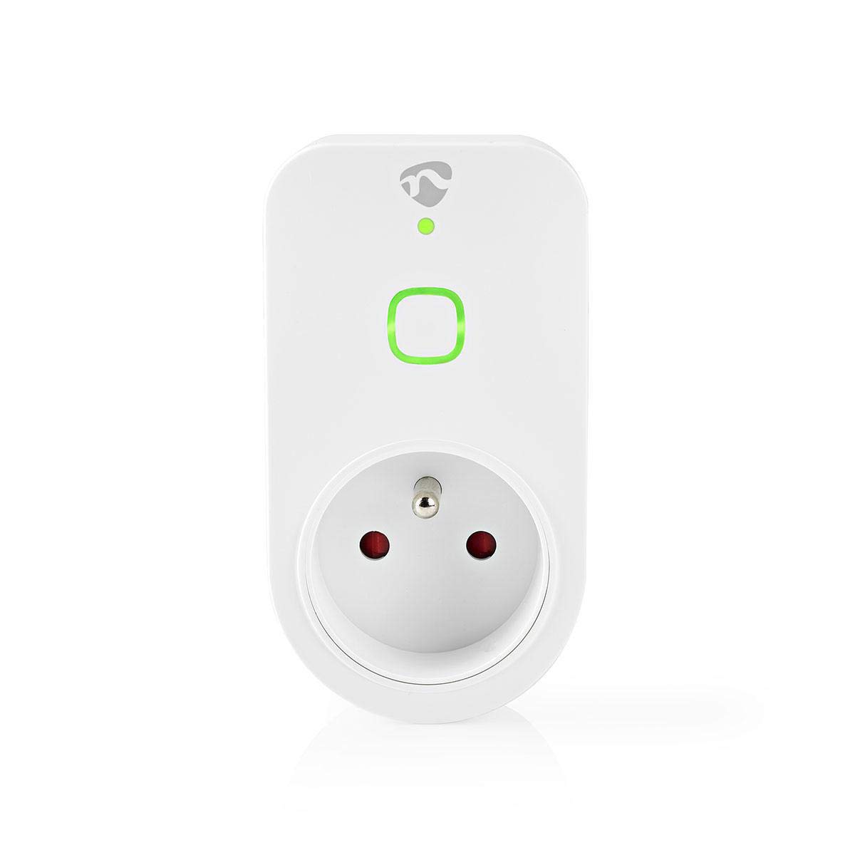 Nedis SmartLife - Spina intelligente WLAN - Misuratore di potenza - Tipo E (CEE 7/6) - Integrato nell'app Nedis SmartLife - Compatibile con Amazon Alexa & Google Home
