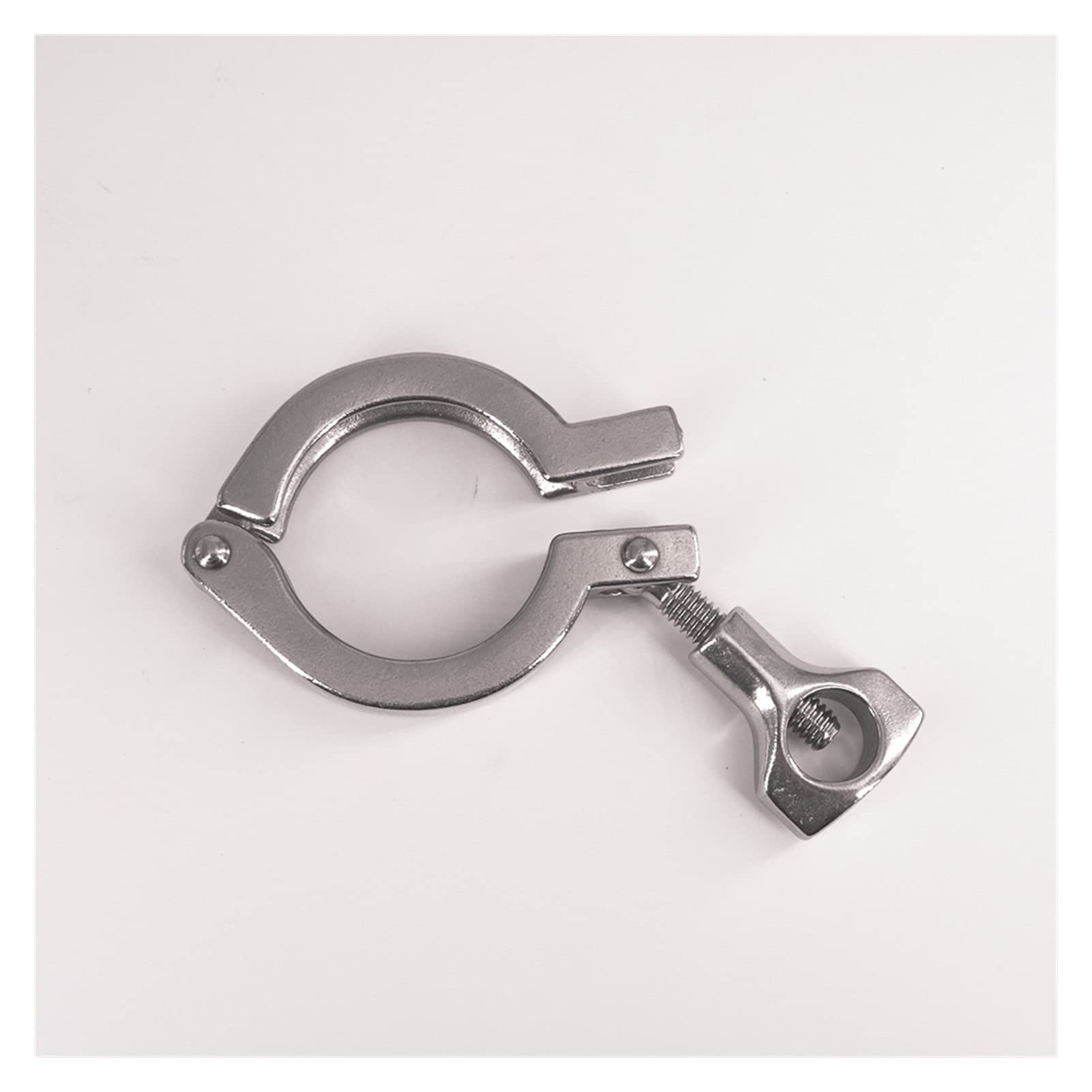 AVFORA Material de Servicio Pesado 1.5 "Tri Abrazadera Sus 304 Accesorio Sanitario Elaboración casera Cerveza 50.5 mm Férula O/D for Soporte de tubería