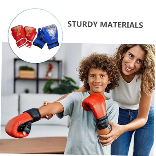 Guantes de boxeo infantil con protección de PU para un entrenamiento seguro de kickboxing. 4