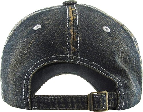Image of Fashion Vintage Distressed Washed Assorted Baseball Cap Dad Hat Adjustable Unisex
