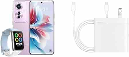 Amazon | OPPO Reno11 A コーラルパープル 発売記念 Band2ブルー