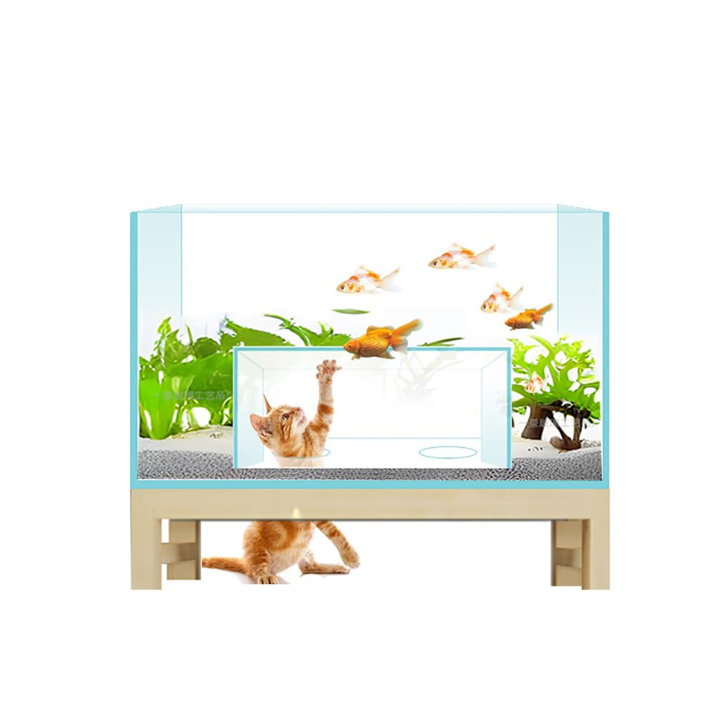 Acuario Para Gatos Inmersivo, Equipo De Entretenimiento, Peces De Vidrio Para Gato Deprimido, Regalo Para Amantes De Los Gatos