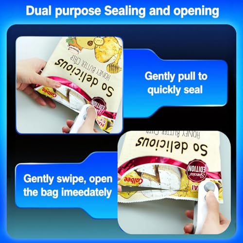 Mini Bag Sealer Rechargeable 2-in-1